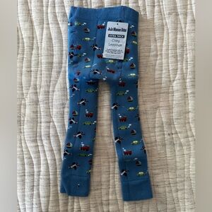 Jojo Maman Bébé train airplane extra thick cosy leggings 1-2 years NWT